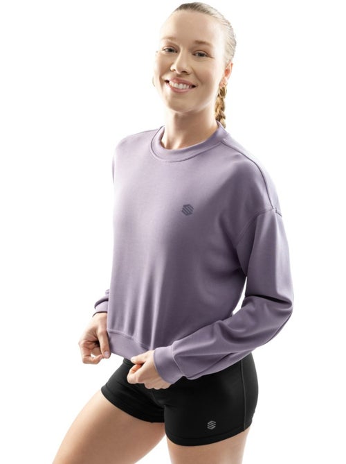 Camisola cropped de treino para mulher - Kiabi