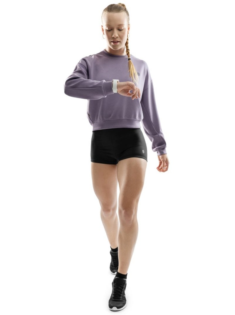 Camisola cropped de treino para mulher Roxo - Kiabi
