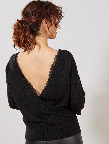 Camisola cruzada atrás - Kiabi