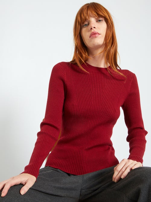 Camisola curta de gola alta - Kiabi