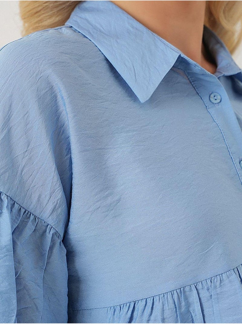 Camisola curta de manga curta bdart Azul claro - Kiabi