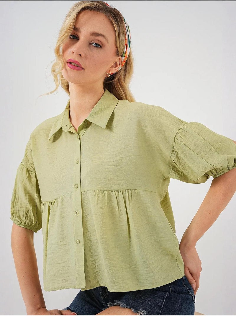 Camisola curta de manga curta bdart Verde - Kiabi