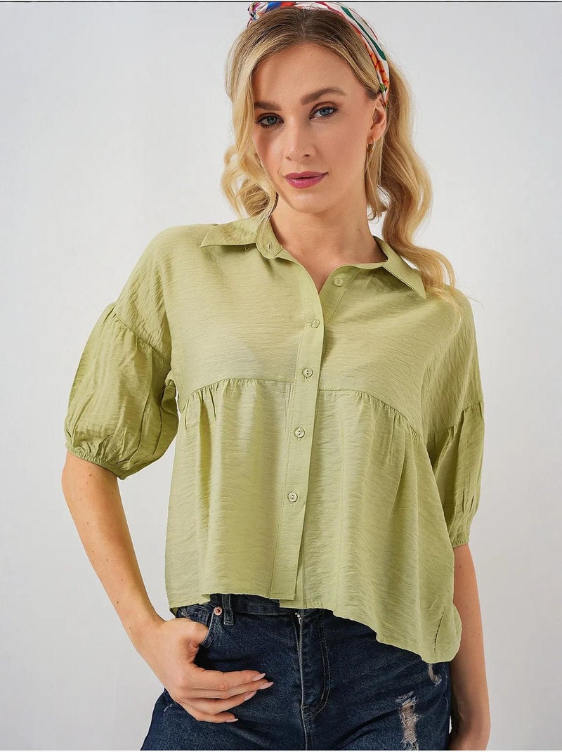 Camisola curta de manga curta bdart Verde - Kiabi