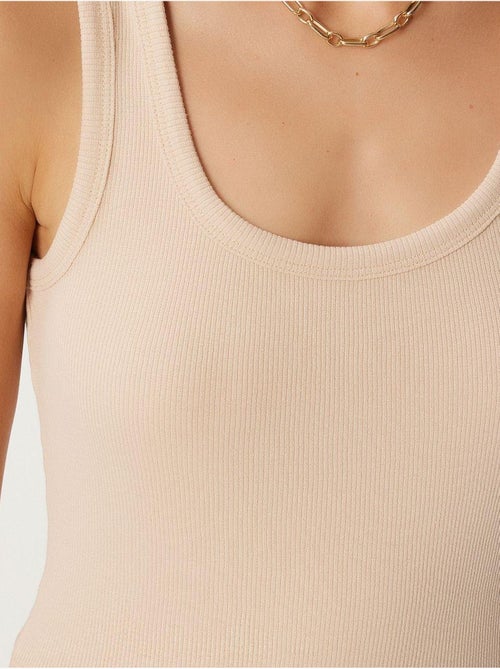 Camisola de alças ajustada em algodão com decote em u istanbul - Kiabi Camisola de alças ajustada em algodão com decote em u istanbul - Kiabi