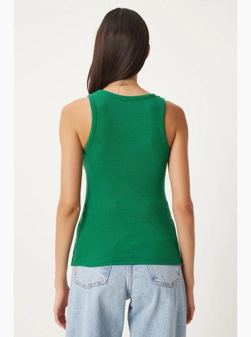Camisola de alças ajustada em algodão com decote em u istanbul - Kiabi Camisola de alças ajustada em algodão com decote em u istanbul - Kiabi