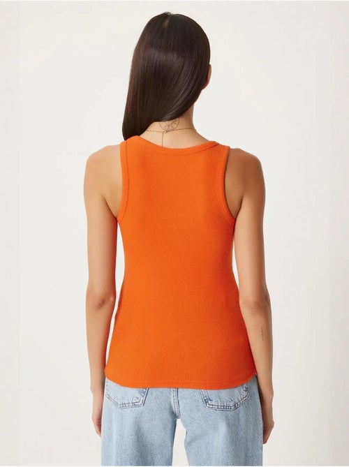 Camisola de alças ajustada em malha com decote em u, pack de 2 istanbul - Kiabi Camisola de alças ajustada em malha com decote em u, pack de 2 istanbul - Kiabi