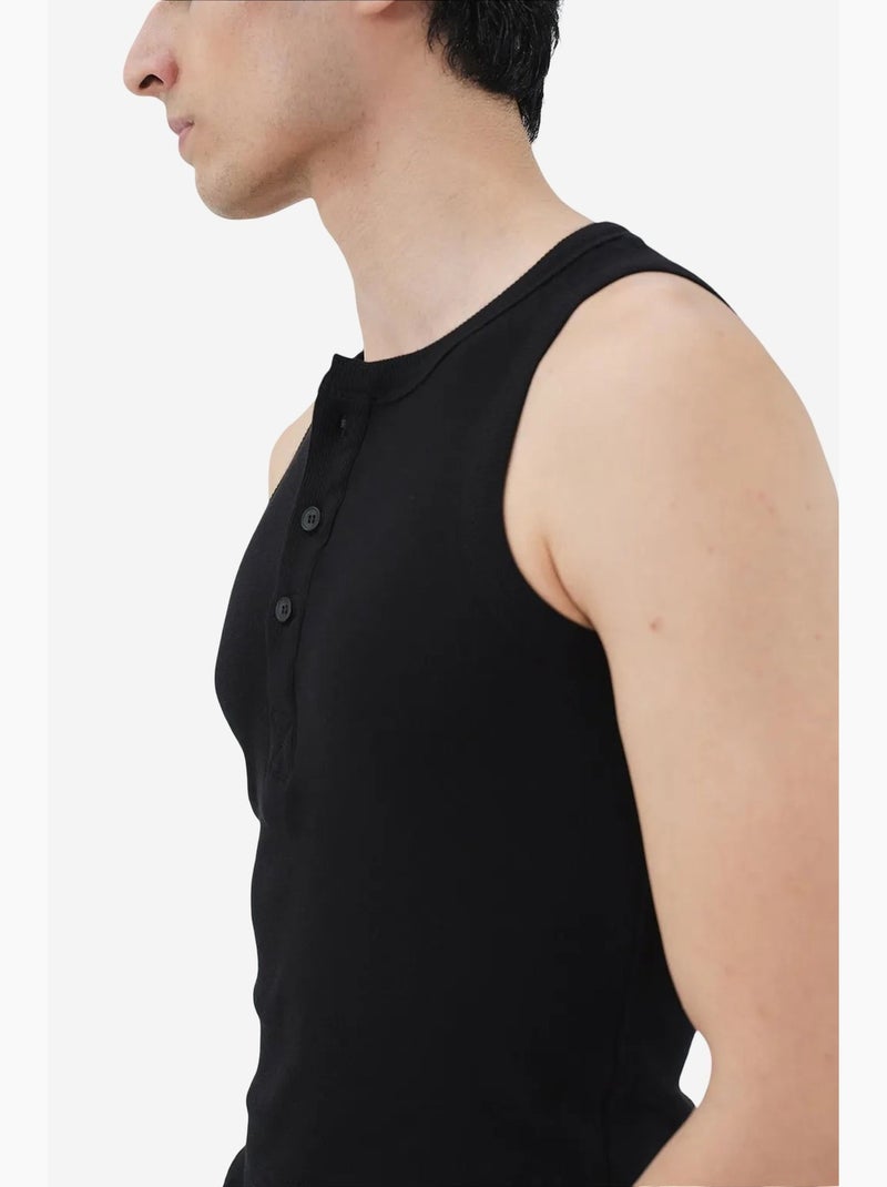 Camisola de alças algodão giesto Preto - Kiabi