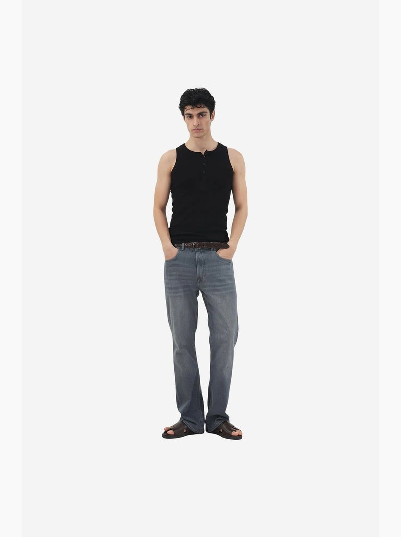 Camisola de alças algodão giesto Preto - Kiabi