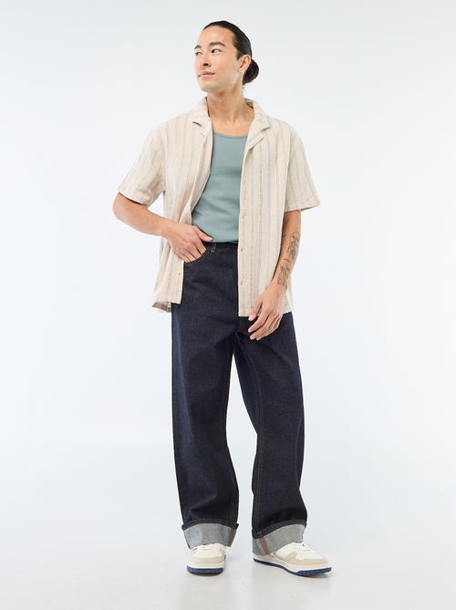 Camisola de alças canelada - Kiabi