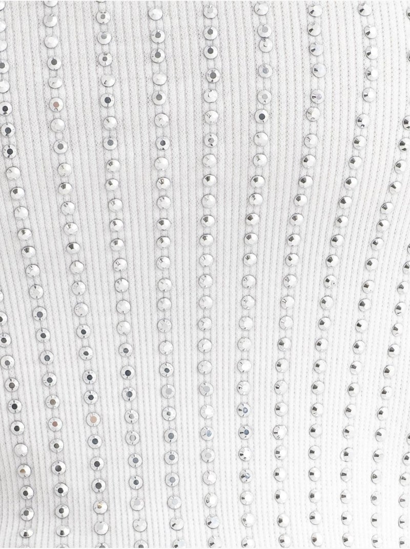 Camisola de alças canelada com decote redondo hiccup Branco - Kiabi