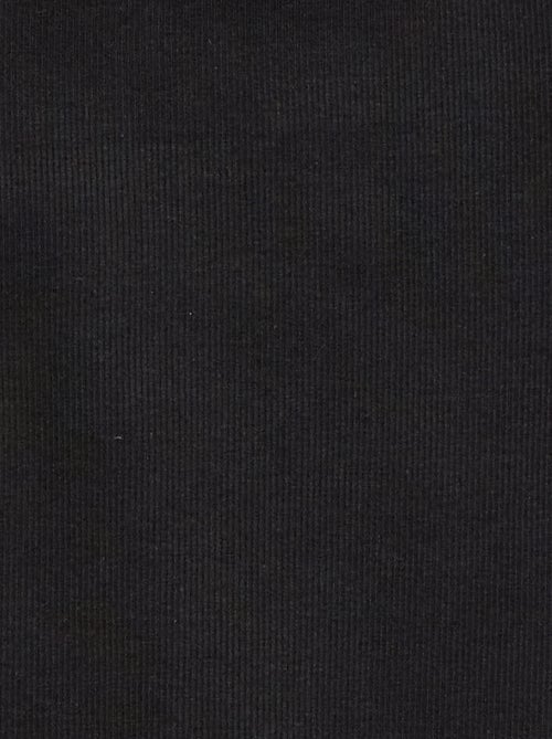 Camisola de alças canelada com gola redonda - Kiabi
