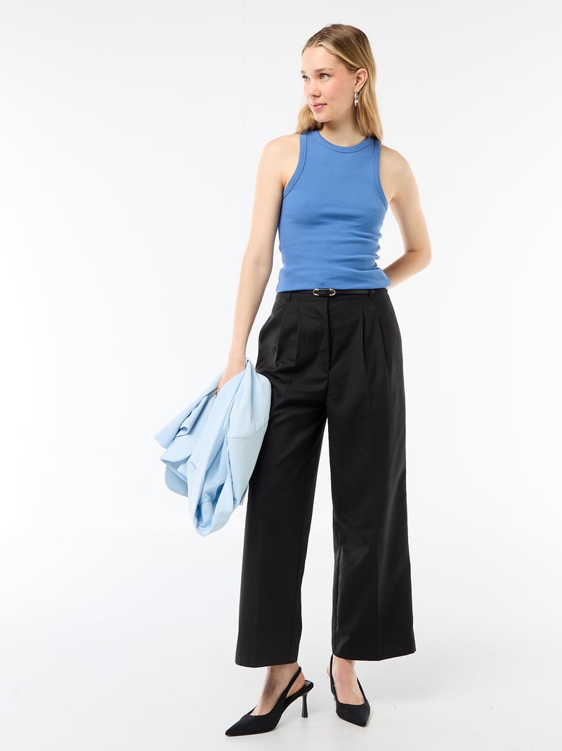 Camisola de alças cava americana Azul - Kiabi