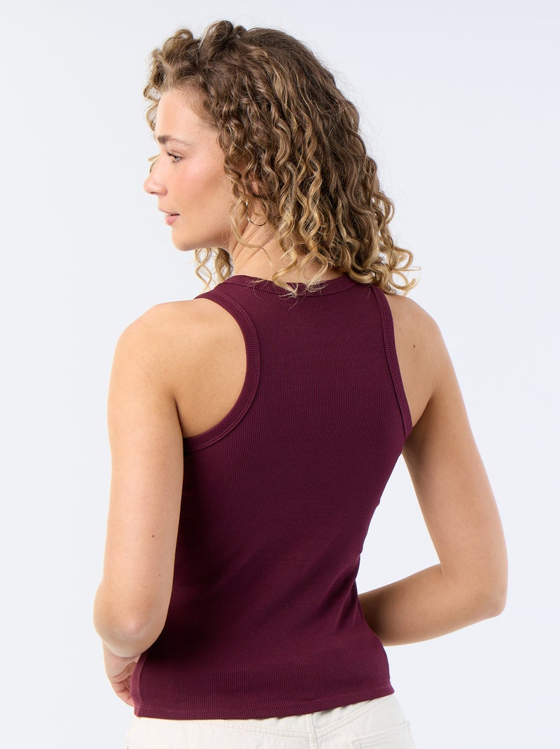 Camisola de alças cava americana Rosa - Kiabi