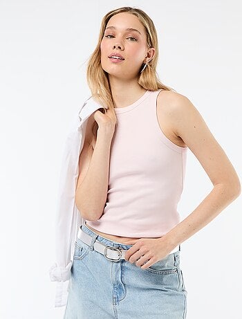 Camisola de alças cava americana