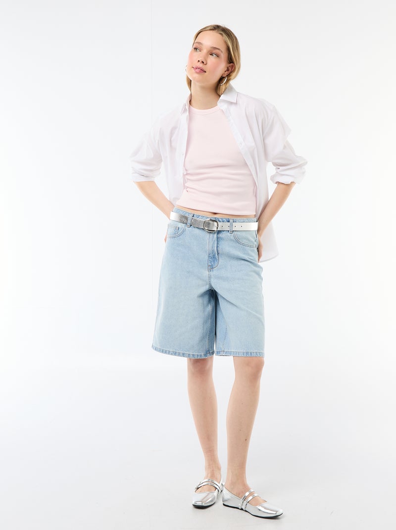 Camisola de alças cava americana Rosa - Kiabi
