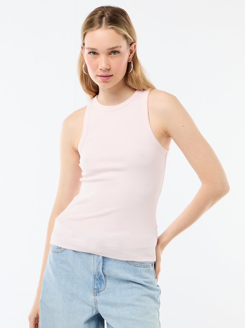 Camisola de alças cava americana Rosa - Kiabi