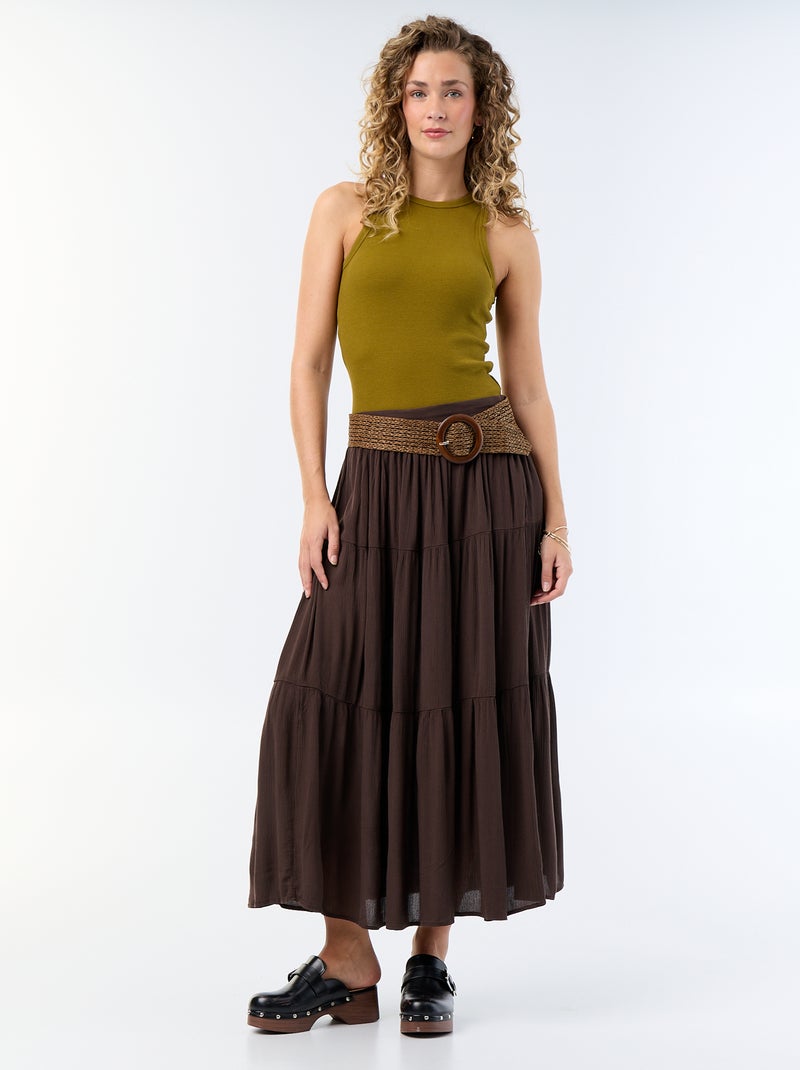 Camisola de alças cava americana Verde - Kiabi