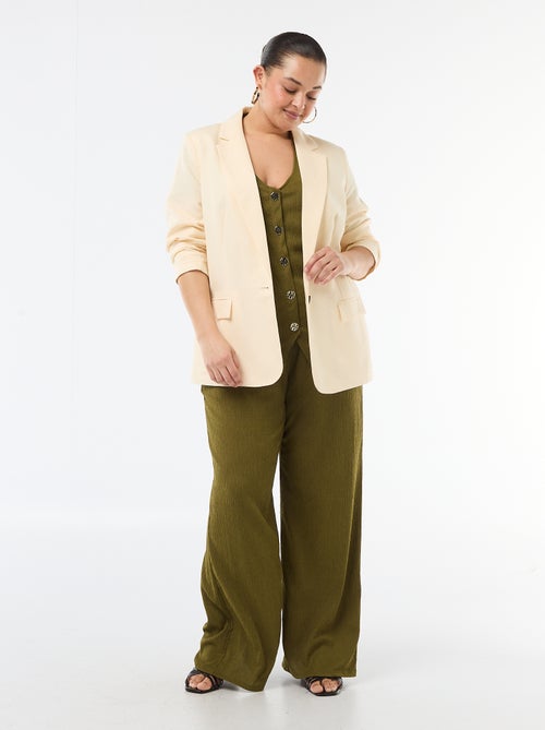 Camisola de alças com botões dourados - Kiabi