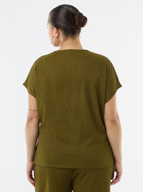 Camisola de alças com botões dourados - Kiabi