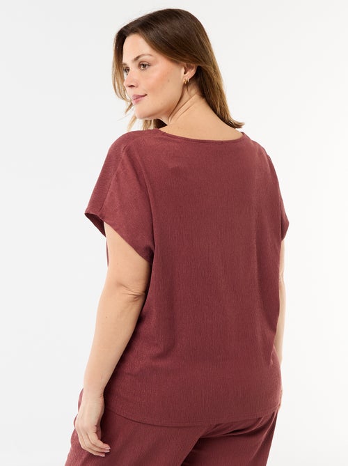 Camisola de alças com botões dourados - Kiabi