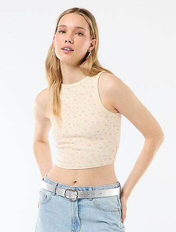 Camisola de alças com cavas americanas