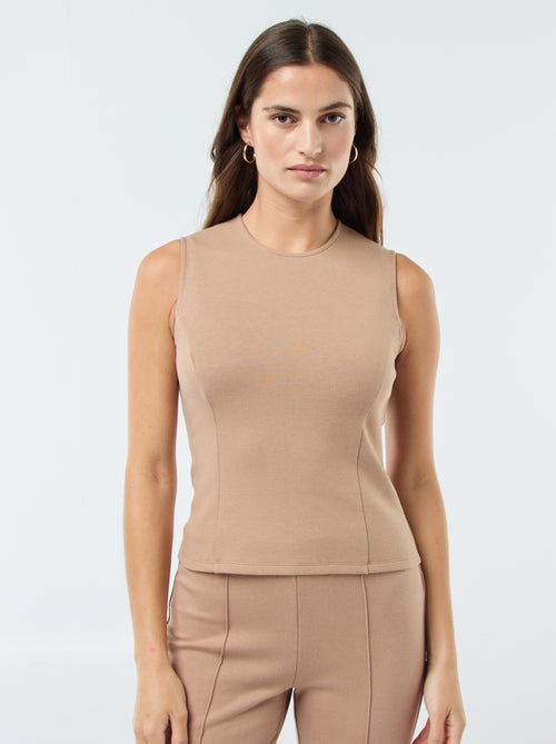 Camisola de alças com cavas americanas - Kiabi