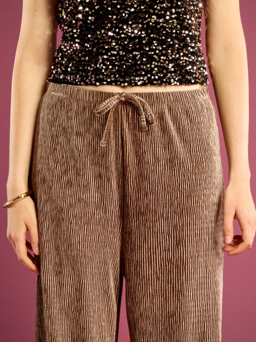 Camisola de alças com lantejoulas - Kiabi