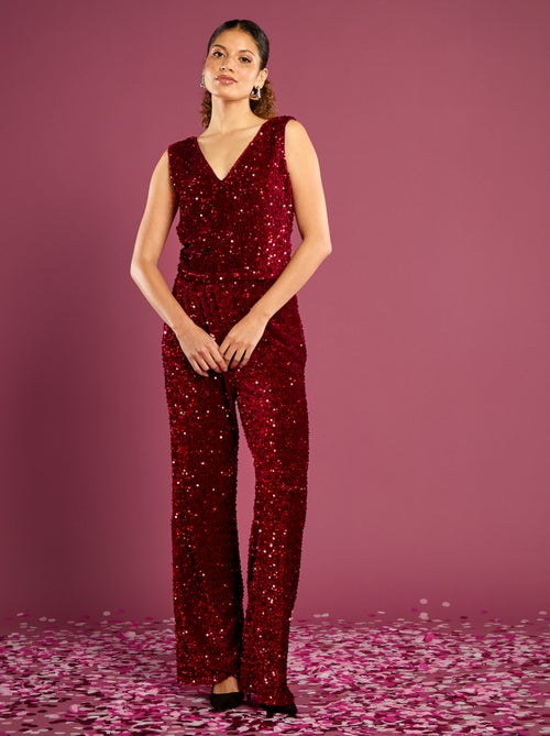 Camisola de alças com lantejoulas - Kiabi