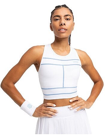 Camisola de alças cropped de ténis mulher