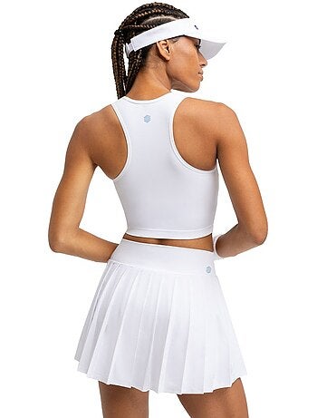 Camisola de alças cropped de ténis mulher