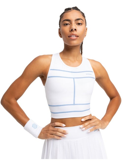 Camisola de alças cropped de ténis mulher - Kiabi