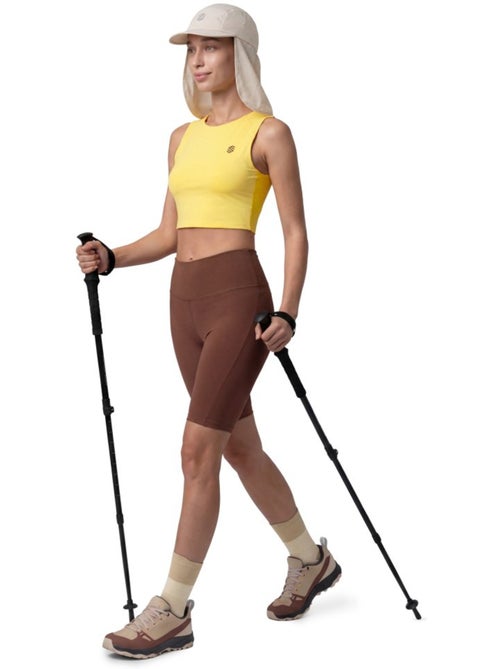 Camisola de alças cropped de trail running para mulher - Kiabi