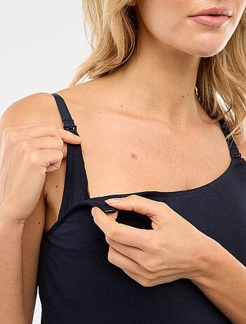 Camisola de alças de amamentação