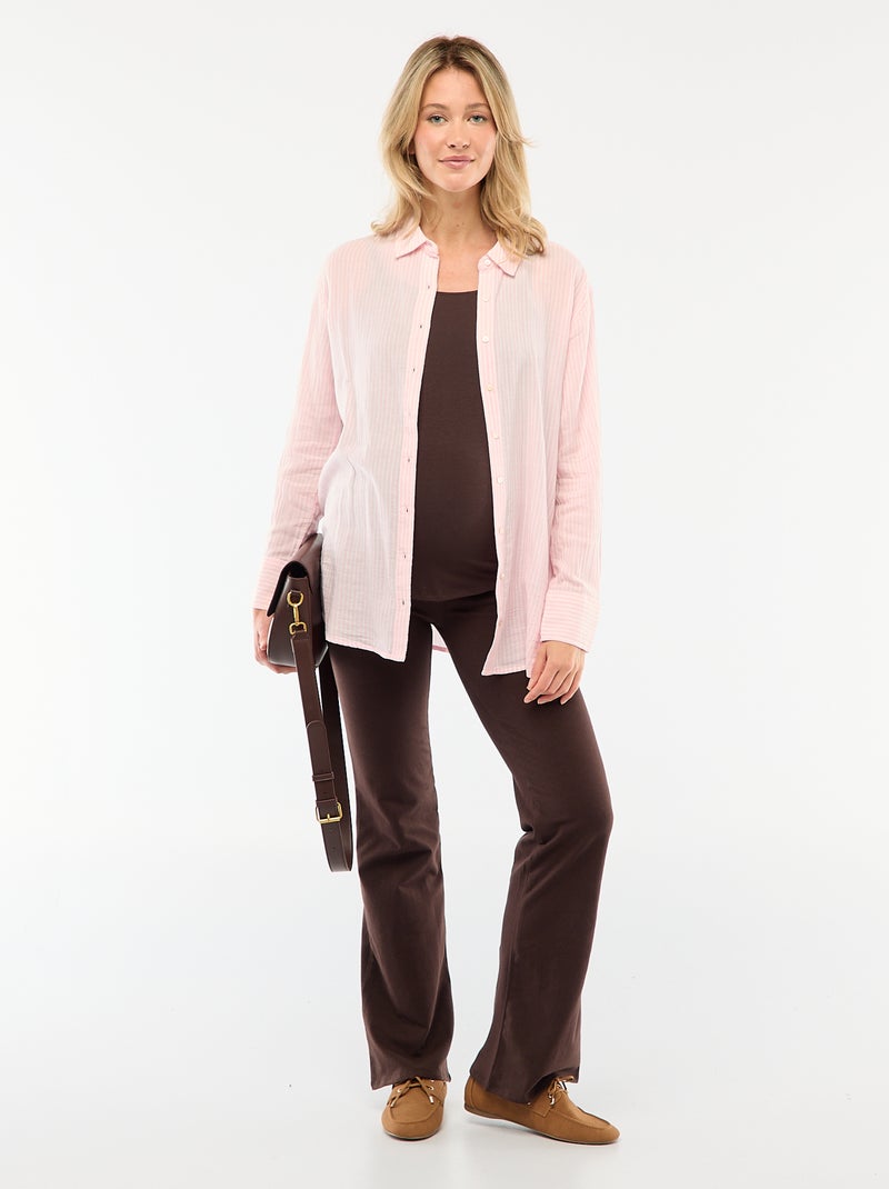 Camisola de alças de amamentação Castanho - Kiabi