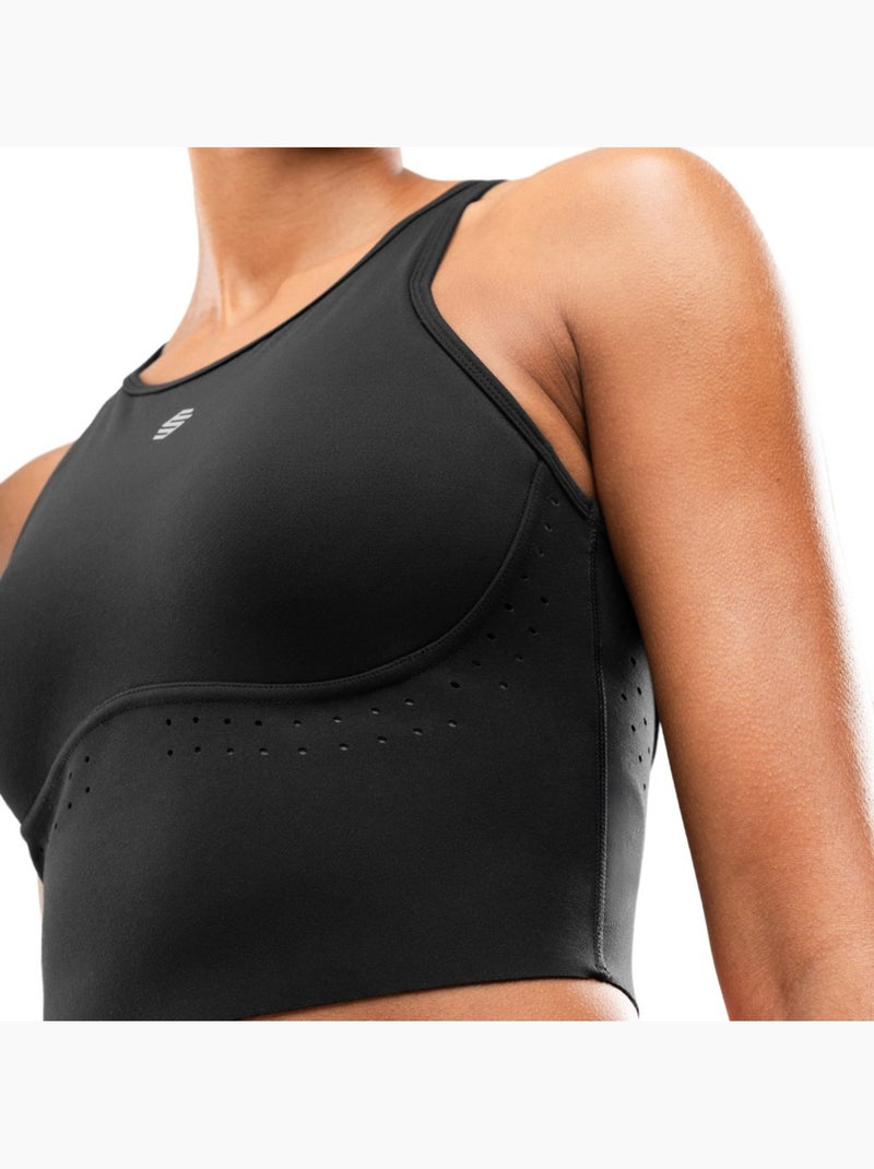 Camisola de alças de corrida para mulher Preto - Kiabi