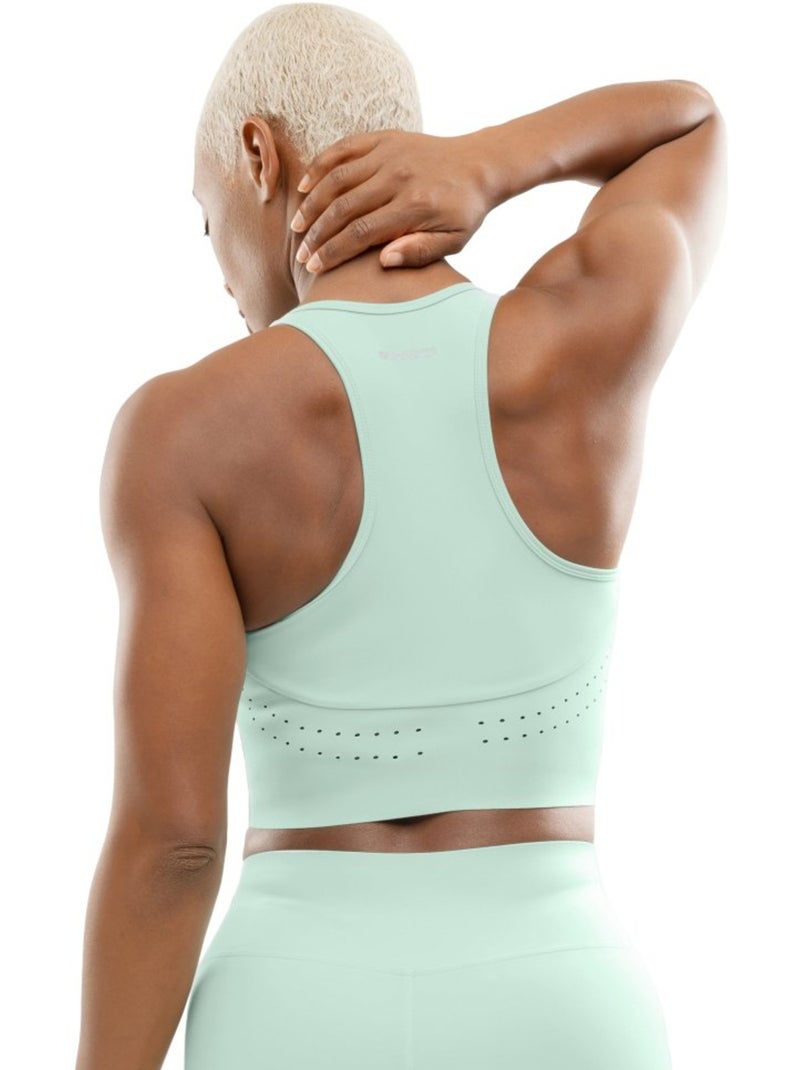 Camisola de alças de corrida para mulher Verde - Kiabi