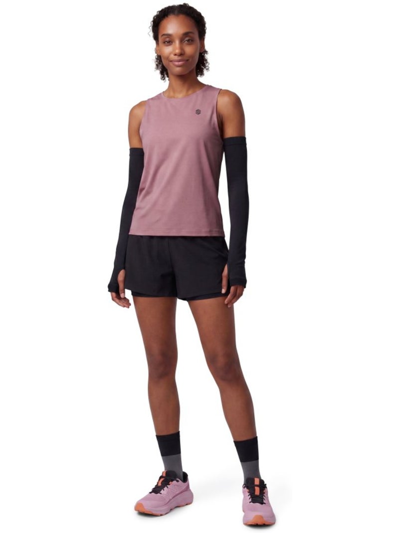 Camisola de alças de trail running para mulher Roxo - Kiabi