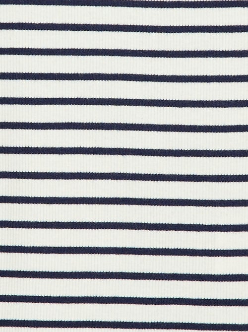 Camisola de alças em algodão canelado com padrão integral - Kiabi