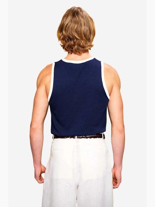 Camisola de alças gola redonda ajustada algodão giesto - Kiabi Camisola de alças gola redonda ajustada algodão giesto - Kiabi