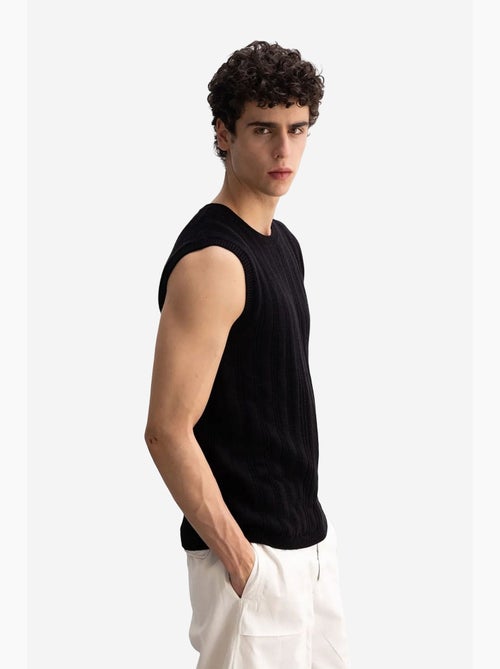 Camisola de alças gola redonda canelada giesto - Kiabi Camisola de alças gola redonda canelada giesto - Kiabi