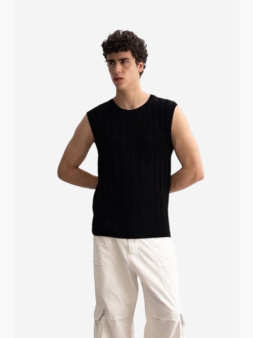 Camisola de alças gola redonda canelada giesto - Kiabi Camisola de alças gola redonda canelada giesto - Kiabi
