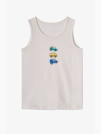 Camisola de alças menino capybaras with cars estampada carros penti