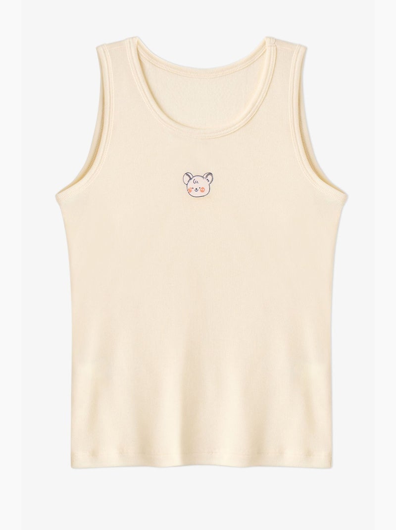 Camisola de alças menino cute animals unicorn estampada penti Creme - Kiabi