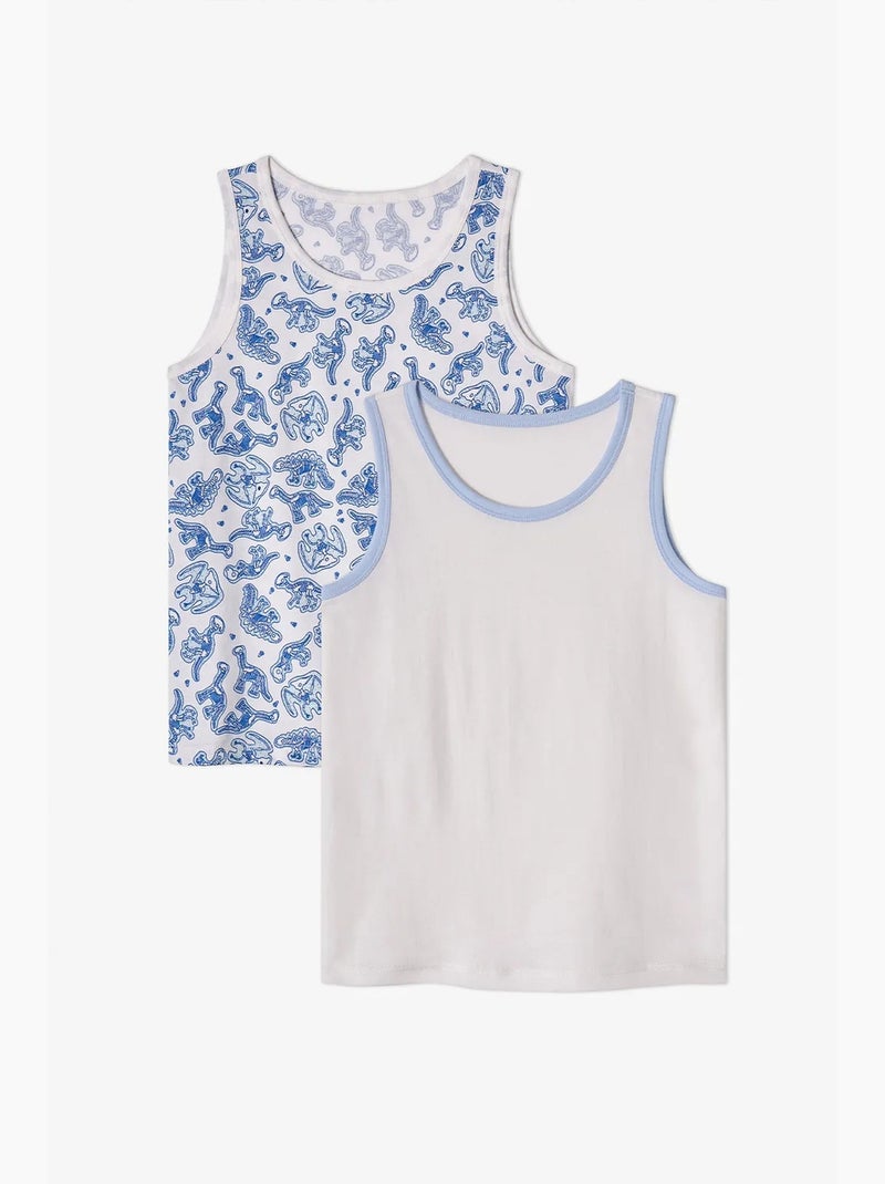 Camisola de alças menino kırık dino bones penti Branco - Kiabi