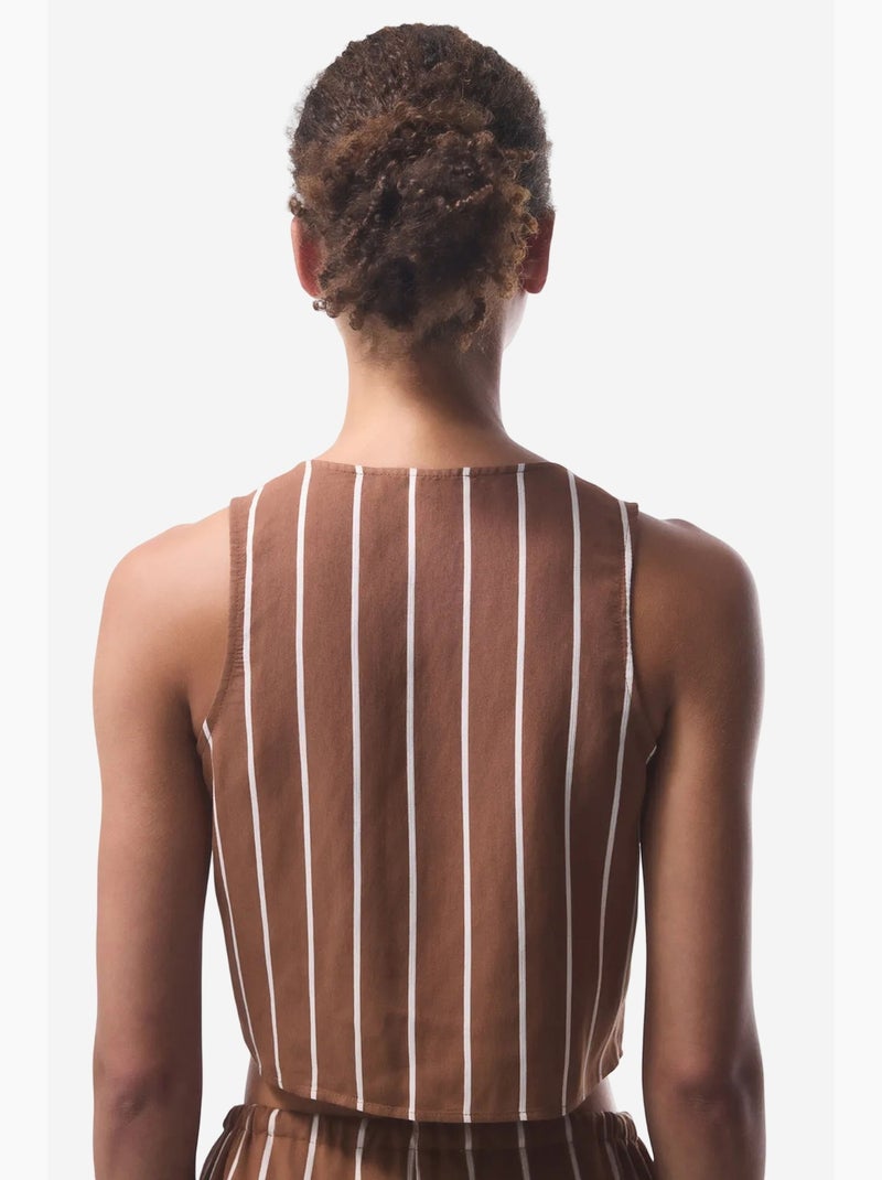 Camisola de alças penti Castanho - Kiabi