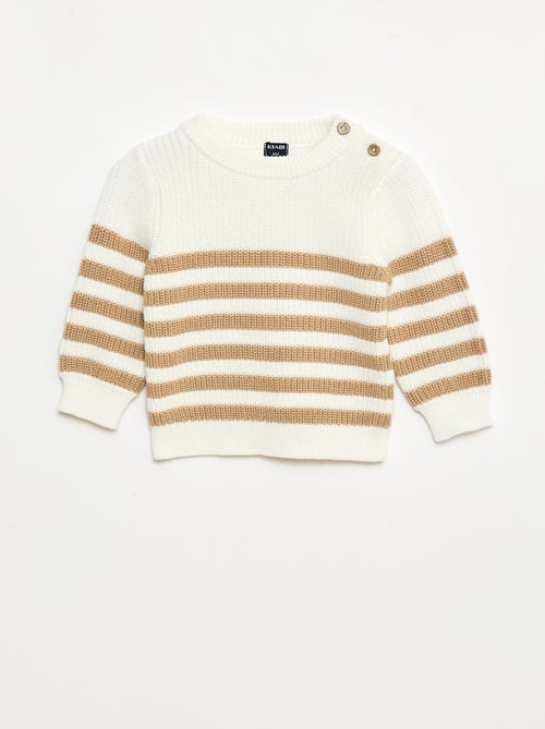 Camisola de algodão às riscas - Kiabi