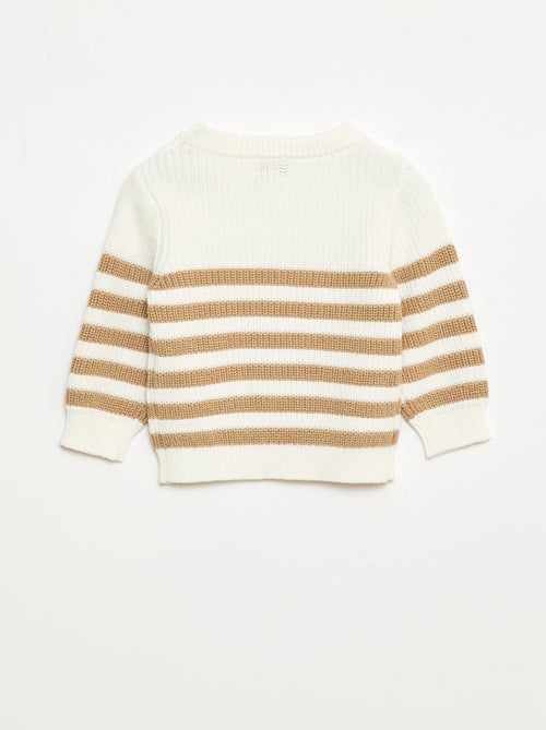 Camisola de algodão às riscas - Kiabi