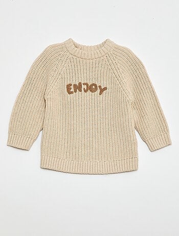 Camisola de algodão em malha perlada