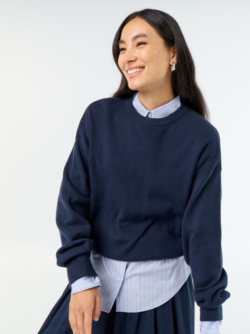 Camisola de algodão grosso - Kiabi