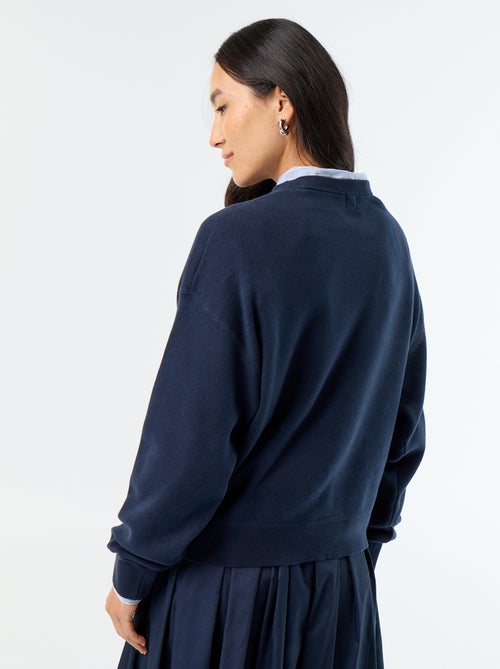 Camisola de algodão grosso - Kiabi